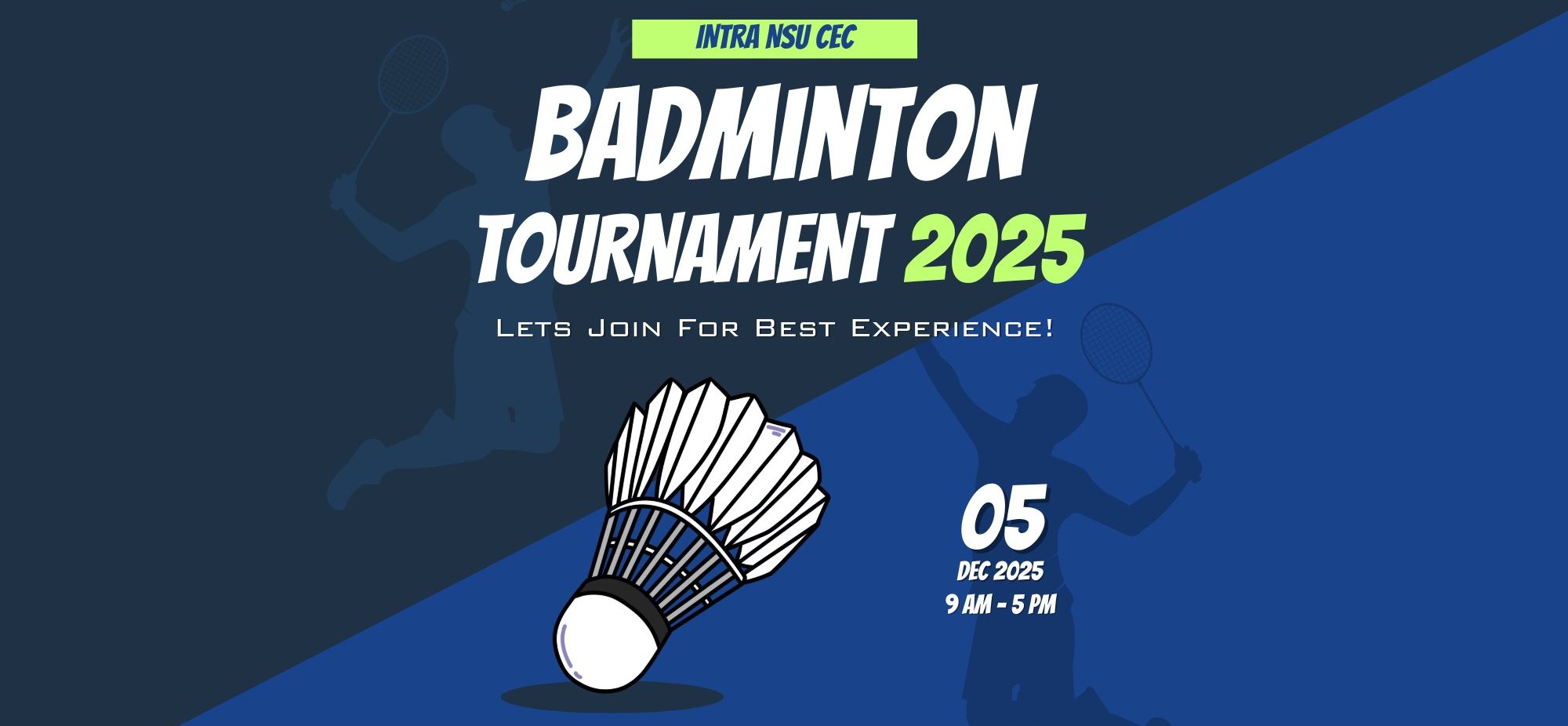 Intra NSU CEC Badminton Tournament 2025